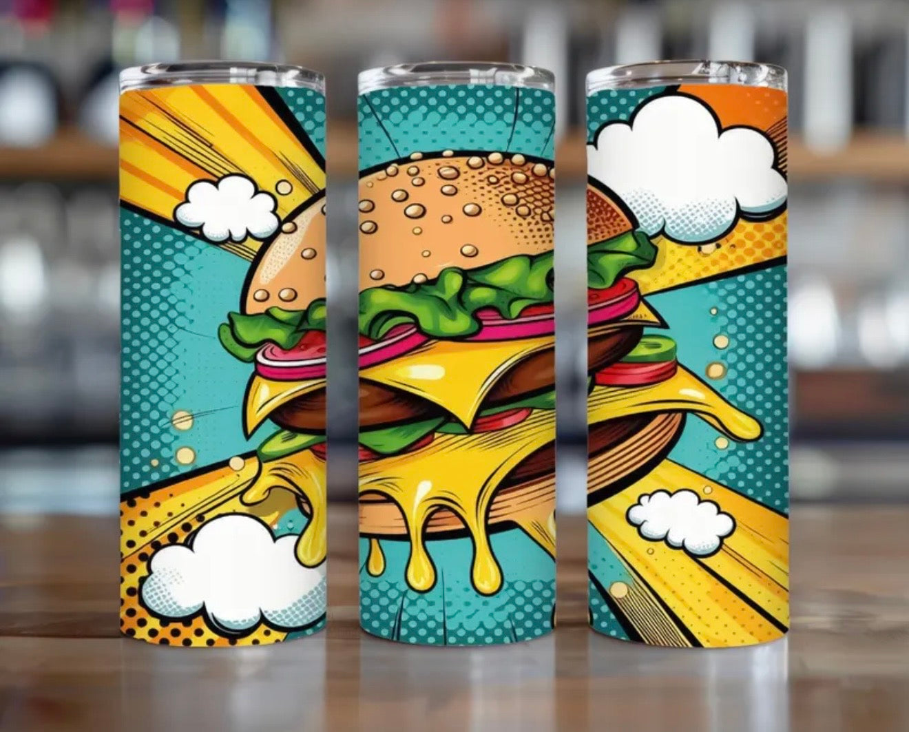 🍔🍟 Vaso Térmico 20 oz  Personalizado de Comida Rápida | Diseño Divertido y Original